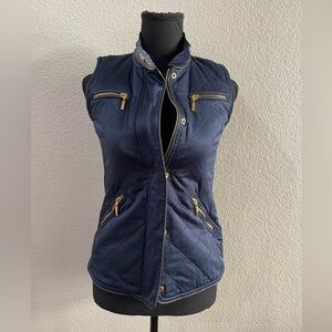 Pendleton quilted blue vest XXS